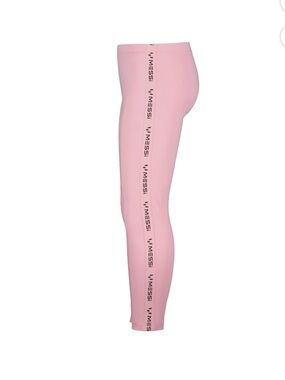 Pink Logo-Strip Side Seam Leggings